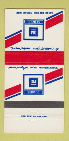 Matchbook Cover - GM Service Caldwell Motors Hamiota MB 30 Strike