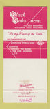 Matchbook Cover - Black Oaks Motel Wisconsin Dells WI 30 Strike