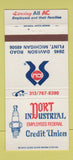 Matchbook Cover - Dort Industrial Credit Union Flint MI 30 Strike