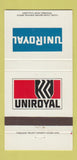 Matchbook Cover - UniRoyal Tires 30 Strike