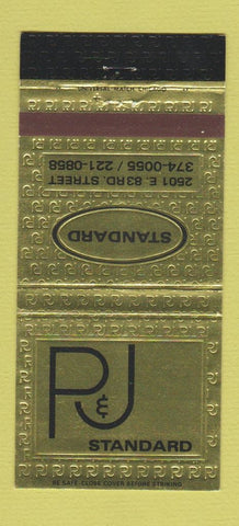 Matchbook Cover - P&J Standard Amoco Chicago Motor Club IL 30 Strike
