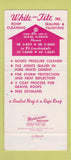 Matchbook Cover - White Tite Roof Cleaning Miami FL 30 Strike