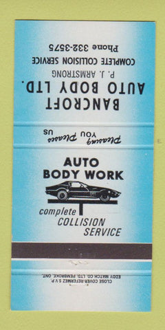 Matchbook Cover - Bancroft Auto Body 30 Strike