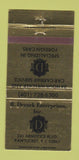 Matchbook Cover - Drezek Enterprises Pawtucket RI cars GOLD 30 Strike