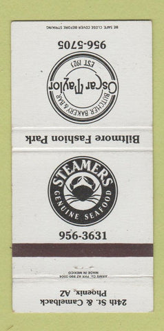 Matchbook Cover - Oscar Taylor Butcher Bakery Bar Phoenix AZ 30 Strike