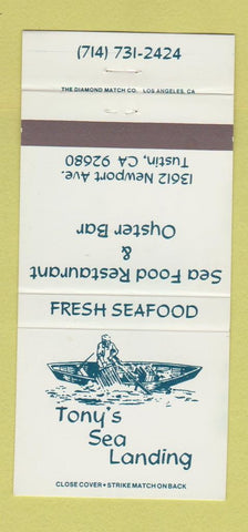 Matchbook Cover - Tony's Sea Landing Tustin CA 30 Strike