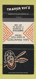 Matchbook Cover - Trader Vic's Tiki San Francisco CA Emeryville 30 Strike