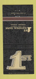 Matchbook Cover - 1st National Bank Parsons KS 30 Strike