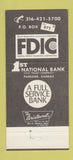 Matchbook Cover - 1st National Bank Parsons KS 30 Strike