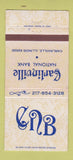 Matchbook Cover - Carlinville National Bank IL 30 Strike