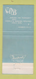 Matchbook Cover - Carlinville National Bank IL 30 Strike