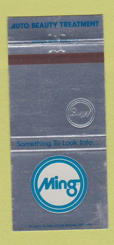 Matchbook Cover - Ming Auto Treatment 30 Strike
