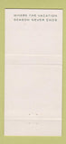 Matchbook Cover - The Greenbrier White Sulphur Springs VA 30 Strike
