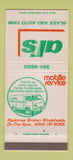 Matchbook Cover - Al's Auto Glass Trim Wayne Commerce MI 30 Strike