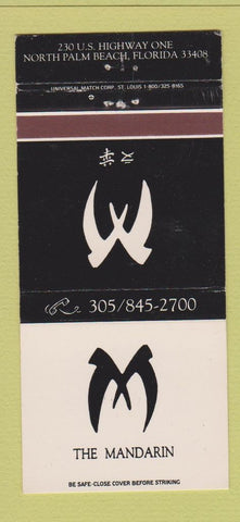 Matchbook Cover - The Mandarin North Palm Beach FL WEAR 30 Strike