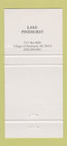 Matchbook Cover - 1999 US Open Golf Pinehurst NC 30 Strike
