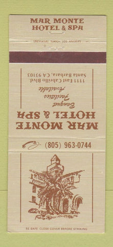 Matchbook Cover - Mar Monte Hotel Spa Santa Barbara CA 30 Strike