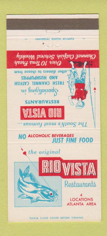 Matchbook Cover - Rio Vista Restaurants Atlanta GA 30 Strike