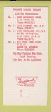 Matchbook Cover - Rio Vista Restaurants Atlanta GA 30 Strike