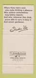 Matchbook Cover - Trader Vic's Tiki Shamrock Hilton Houston TX WEAR 30 Strike