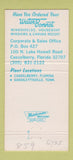 Matchbook Cover - Water Bonnet Boat Tops Windshields Casselberry FL 30 Strike