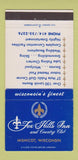 Matchbook Cover - Fox Hills Inn Mishicot WI 30 Strike