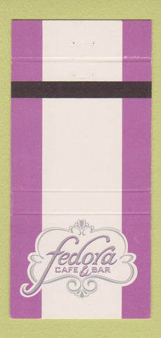 Matchbook Cover - Fedora Cafe Bar Kansas City MO 30 Strike