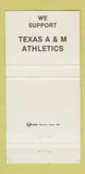 Matchbook Cover - 12th Man Company College State TX football 30 Strike