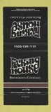 Matchbook Cover - Packing House Restaurant Milwaukee WI 30 Strike