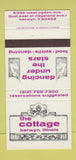Matchbook Cover - The Cottage Berwyn IL restaurant girlie 30 Strike
