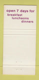 Matchbook Cover - The Cottage Berwyn IL restaurant girlie 30 Strike