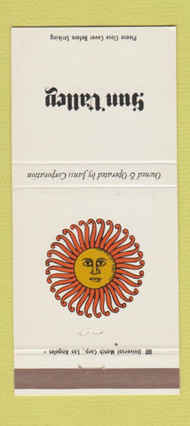 Matchbook Cover - Sun Valley ID Janss Corporation 30 Strike