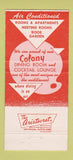 Matchbook Cover - Ambassador Hotel Kansas City MO The Colony 30 Strike