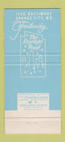 Matchbook Cover - The Kansas City Club Kansas City MO 30 Strike