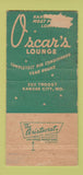 Matchbook Cover - Oscar's Lounge Kansas City MO WEAR 30 Strike