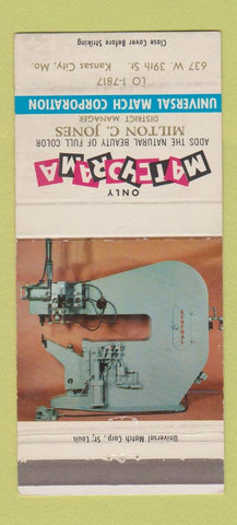 Matchbook Cover - Mathorama Universal Match Kansas City MO WEAR 30 Strike