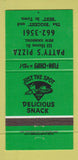 Matchbook Cover - Patty's Pizza New Hamburg ON 30 Strike