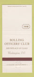 Matchbook Cover - Bolling Officers' Club Washington DC 30 Strike