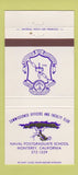 Matchbook Cover - Officers Club Navy Postgrad School Monterey CA 30 Strike