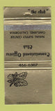 Matchbook Cover - Officers Club Naval Supply Center Oakland CA WEAR 30 Strike