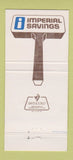 Matchbook Cover - Imperial Savings Bank 30 Strike