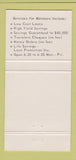 Matchbook Cover - Westop Credit Union Tacoma WA 1976 30 Strike