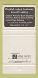 Matchbook Cover - Capital National Bank Houston TX 30 Strike