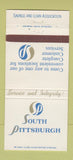 Matchbook Cover - South Pittsburgh PA Savings and Loan 30 Strike