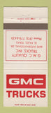 Matchbook Cover - GMC Trucks El Paso TX 30 Strike