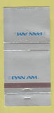 Matchbook Cover - Pan Am Airlines  SILVER WEAR 30 Strike