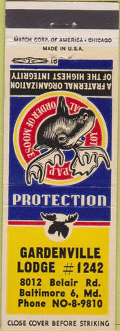 Matchbook Cover - Matchbook Cover Moose Lodge Baltimore MD
