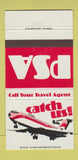 Matchbook Cover - PSA Airlines Catch Us! #2 30 Strike