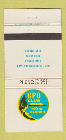 Matchbook Cover - CPO Club Pearl Harbor Hawaii WEAR 30 Strike