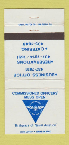 Matchbook Cover - Officers' Mess Navy WEAR 30 Strike